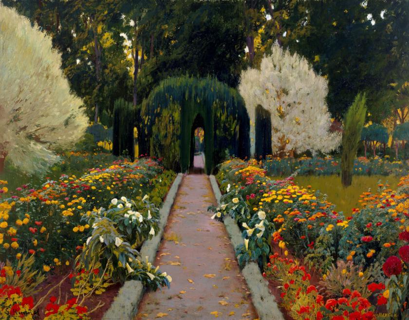 Santiago Rusi&ntilde;ol (1861&ndash;1931). Garden of Aranjuez. Glorieta II. 1907. Oil on canvas. Collection of the Museo Nacional Centro de Arte Reina Sof&iacute;a, Madrid. Publicity photo