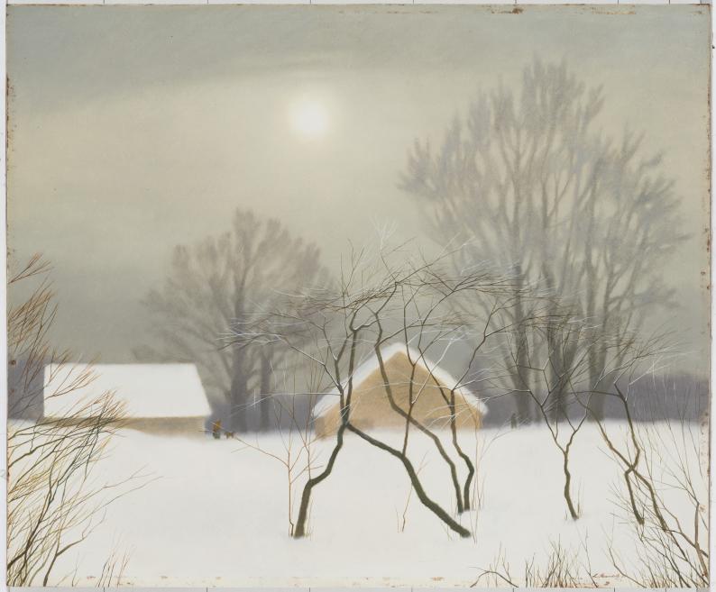 Līga Purmale. In Winter. 1981. Collection of the Latvian National Museum of Art