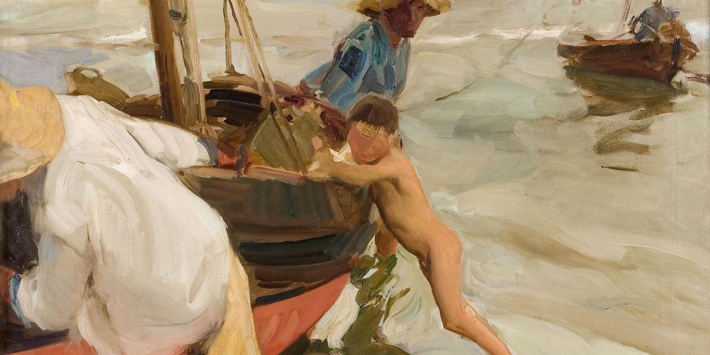 Hoakins Sorolja (Joaqu&iacute;n Sorolla, 1863&ndash;1923). Rīta saule Valensijas līcī. 1910. Audekls, eļļa. El Conventet kolekcija, Barselona. Foto: Carmen Godia