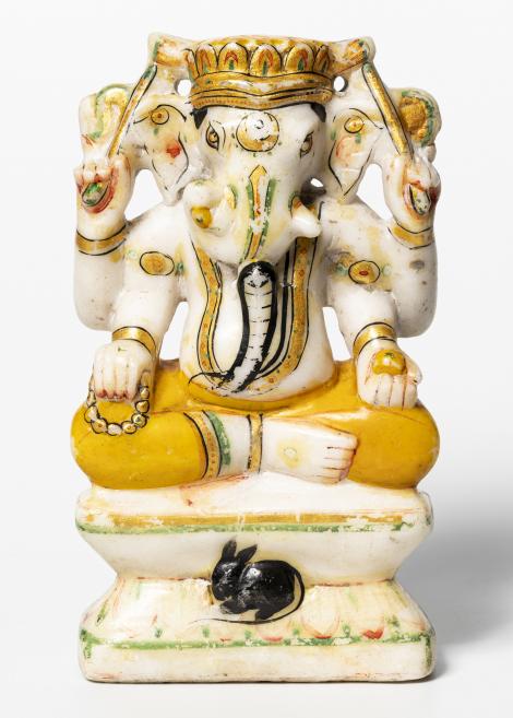 North India, late 19th c. Alabaster, paint. Collection of the Latvian National Museum of Art, Riga. Publicity photo