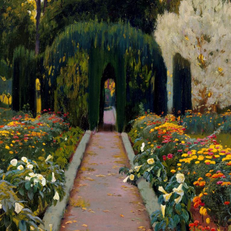 Santjago Rusinjols (Santiago Rusi&ntilde;ol, 1861&ndash;1931). Aranjuesas dārzs. Rotonda II. 1907. Audekls, eļļa. Museo Nacional Centro de Arte Reina Sof&iacute;a kolekcija, Madride. Publicitātes foto