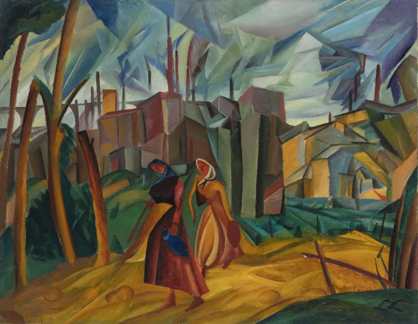 Ludolfs Liberts. Women on the Road. 1923. Oil on canvas. Collection of the Latvian National Museum of Art, Riga. Photo: Normunds Brasliņ&scaron;