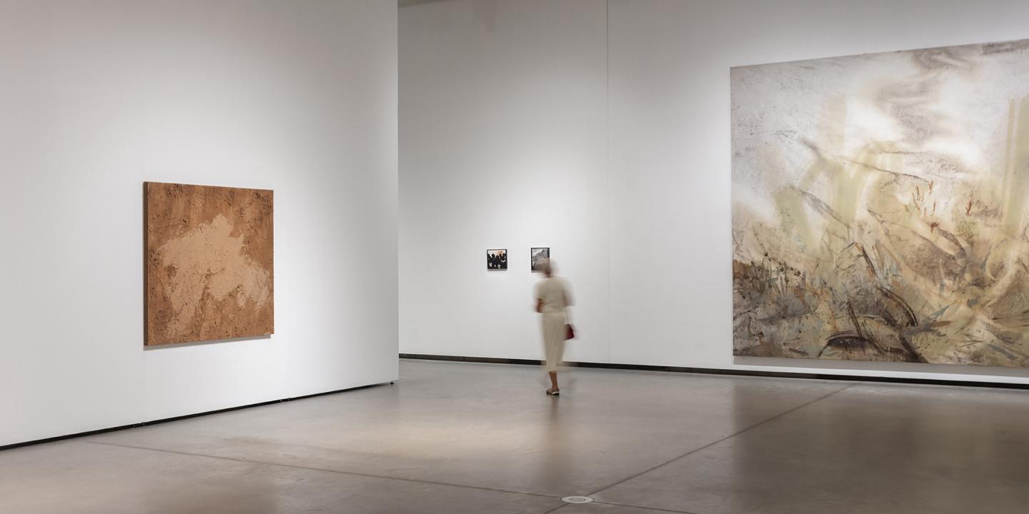 Installation view of Andris Eglītis&rsquo; solo exhibition Exhibition. Some Instances of Encounters between Imagination and Matter at the Latvian National Museum of Art. 2024. Photo: Reinis Hofmanis