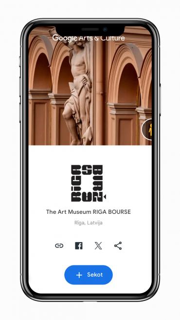 Ekrān&scaron;āviņ&scaron; no Mākslas muzeja RĪGAS BIRŽA profila &ldquo;Google Arts &amp; Culture&rdquo; dažādās ierīcēs. 2024. Publicitātes foto