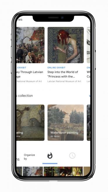 Ekrān&scaron;āviņ&scaron; no Latvijas Nacionālā mākslas muzeja profila &ldquo;Google Arts &amp; Culture&rdquo; dažādās ierīcēs. 2024. Publicitātes foto