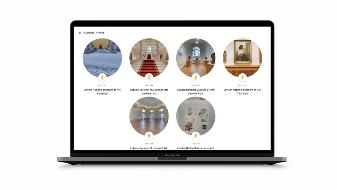 Screenshot from the Google Arts &amp; Culture profile of the Latvian National Museum of Art. 2024. Publicity photo