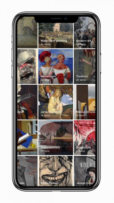 Ekrān&scaron;āviņ&scaron; no Latvijas Nacionālā mākslas muzeja profila &ldquo;Google Arts &amp; Culture&rdquo; dažādās ierīcēs. 2024. Publicitātes foto