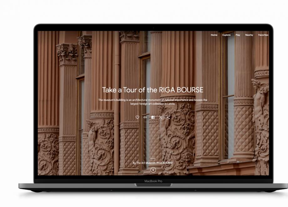 Ekrān&scaron;āviņ&scaron; no Mākslas muzeja RĪGAS BIRŽA profila &ldquo;Google Arts &amp; Culture&rdquo; dažādās ierīcēs. 2024. Publicitātes foto