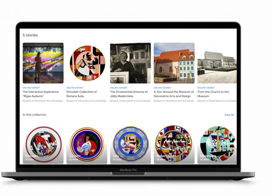 Screenshot from the Google Arts &amp; Culture profile of the Museum of Decorative Arts and Design. 2024. Publicity photo