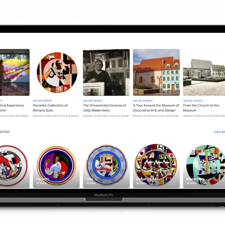 Screenshot from the Google Arts &amp; Culture profile of the Museum of Decorative Arts and Design. 2024. Publicity photo