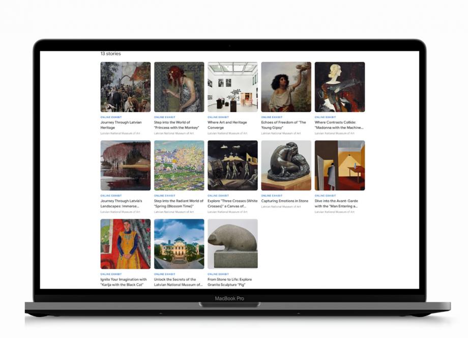Screenshot from the Google Arts &amp; Culture profile of the Latvian National Museum of Art. 2024. Publicity photo